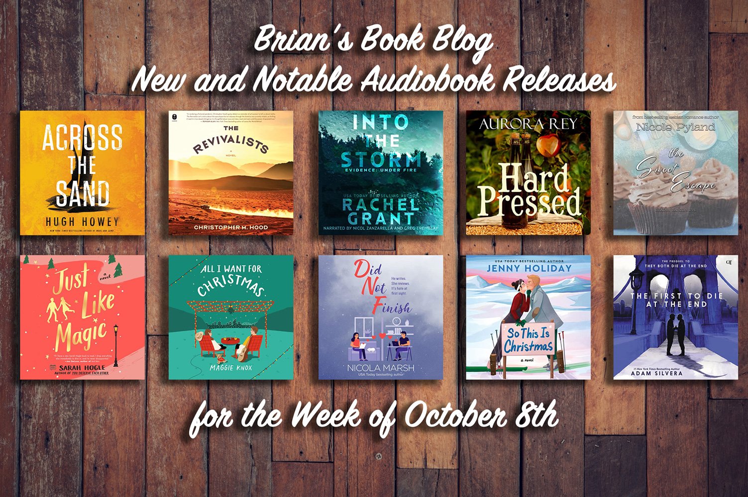 New and Notable Audiobook Releases for the Week of October 8th on Brian’s Book Blog