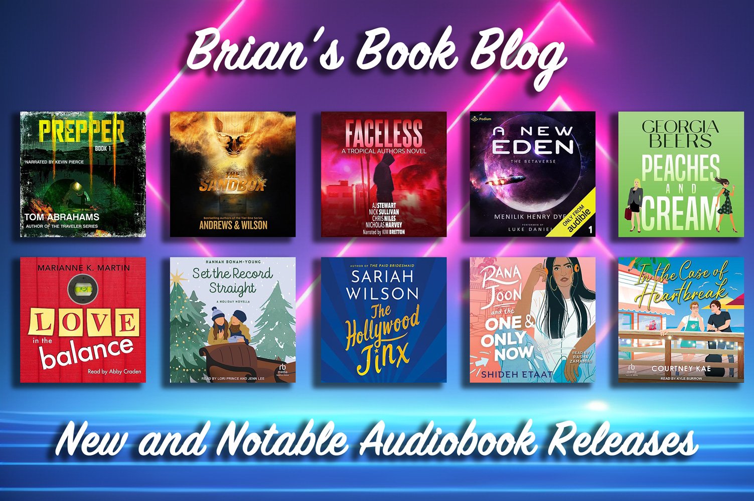 New and Notable Audiobook Releases for the Week of July 29th on Brian’s Book Blog