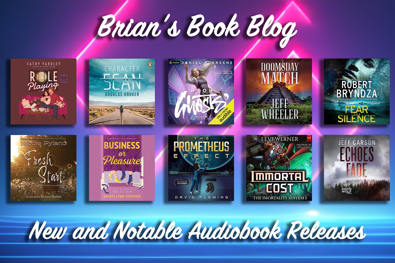 New and Notable Audiobook Releases for the Week of July 8th on Brian’s Book Blog